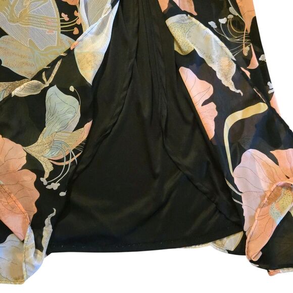 Lulu's Maxi Dress XS Wondrous Water Lilies Maxi Fairy Grunge Whimsigoth - Picture 10 of 16